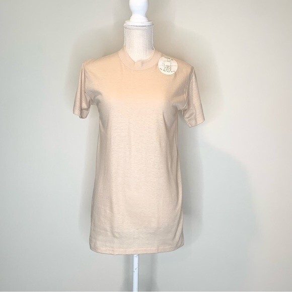 VTG 80's Single Stitch Devknit Novelty Tee Road Sign "Blasting Area" M - Picture 2 of 9